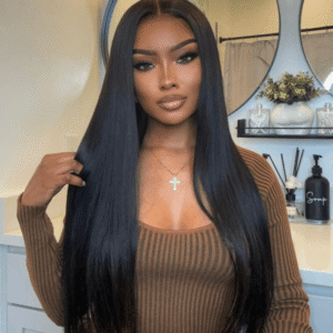 NAIJA Royal HD Lace Bone Straight Frontal Glueless Wig