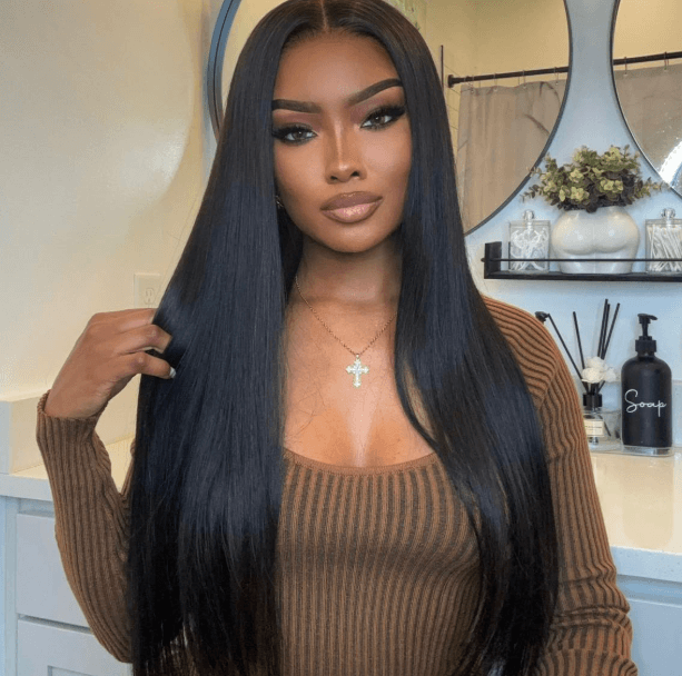 NAIJA Royal HD Lace Bone Straight Frontal Glueless Wig